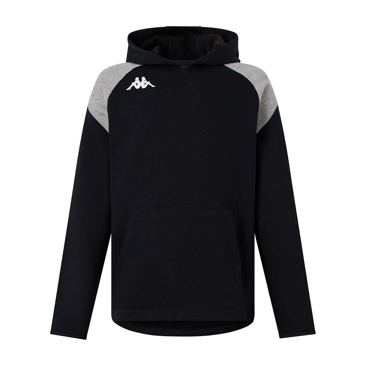 Hoodie manches longues garçon Lianto noir 1/4