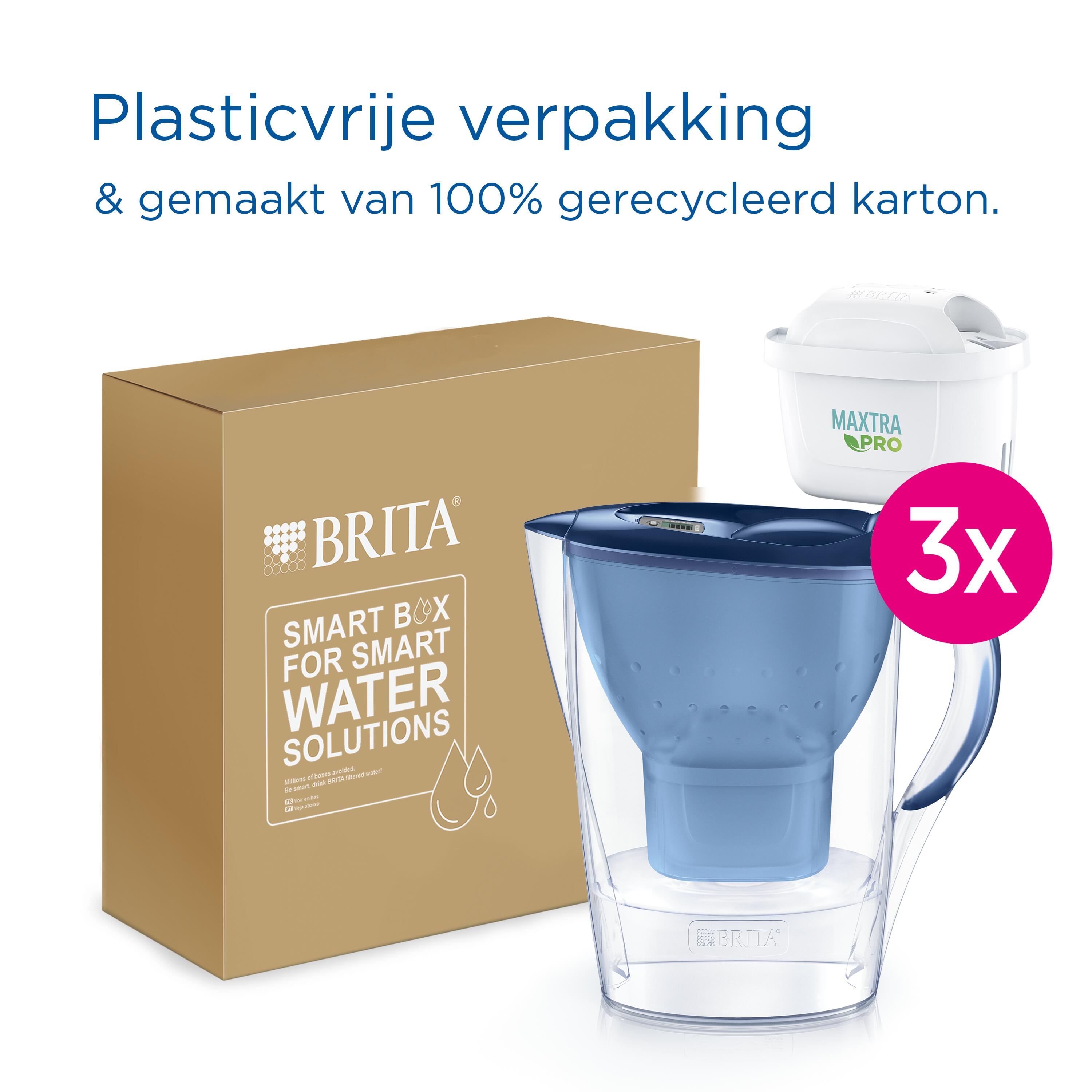 Brita Marella Waterfilterkan 2.4L Blauw - 3 MAXTRA PRO AIO Filters - Duurzaam 2/7
