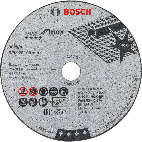Bosch Professional Expert Inox Cutting Discs, 5-Pack (10 mm Arbor).