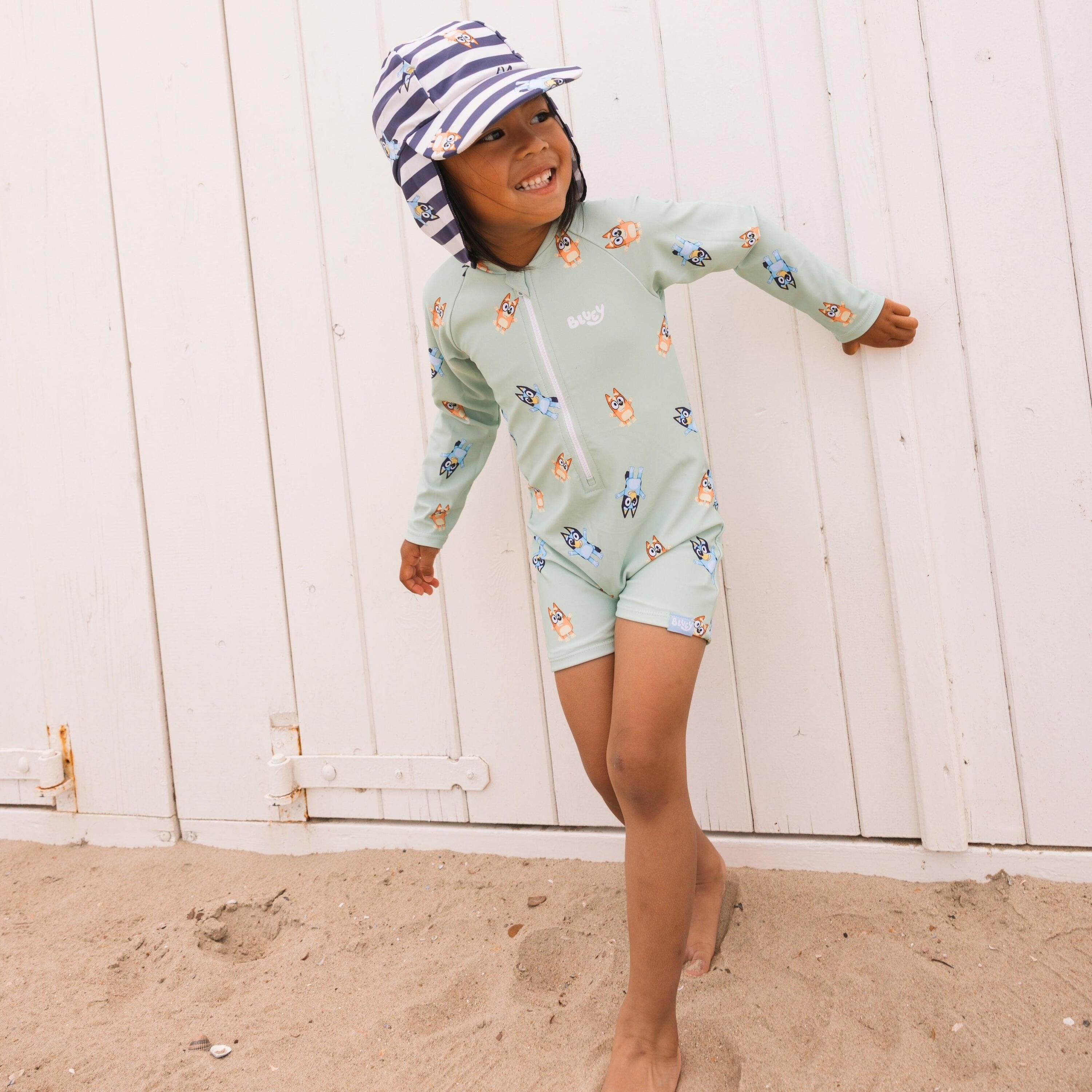 Swim Essentials | Bluey | Gorra UV azul/blanca - Azul/blanca 3/3
