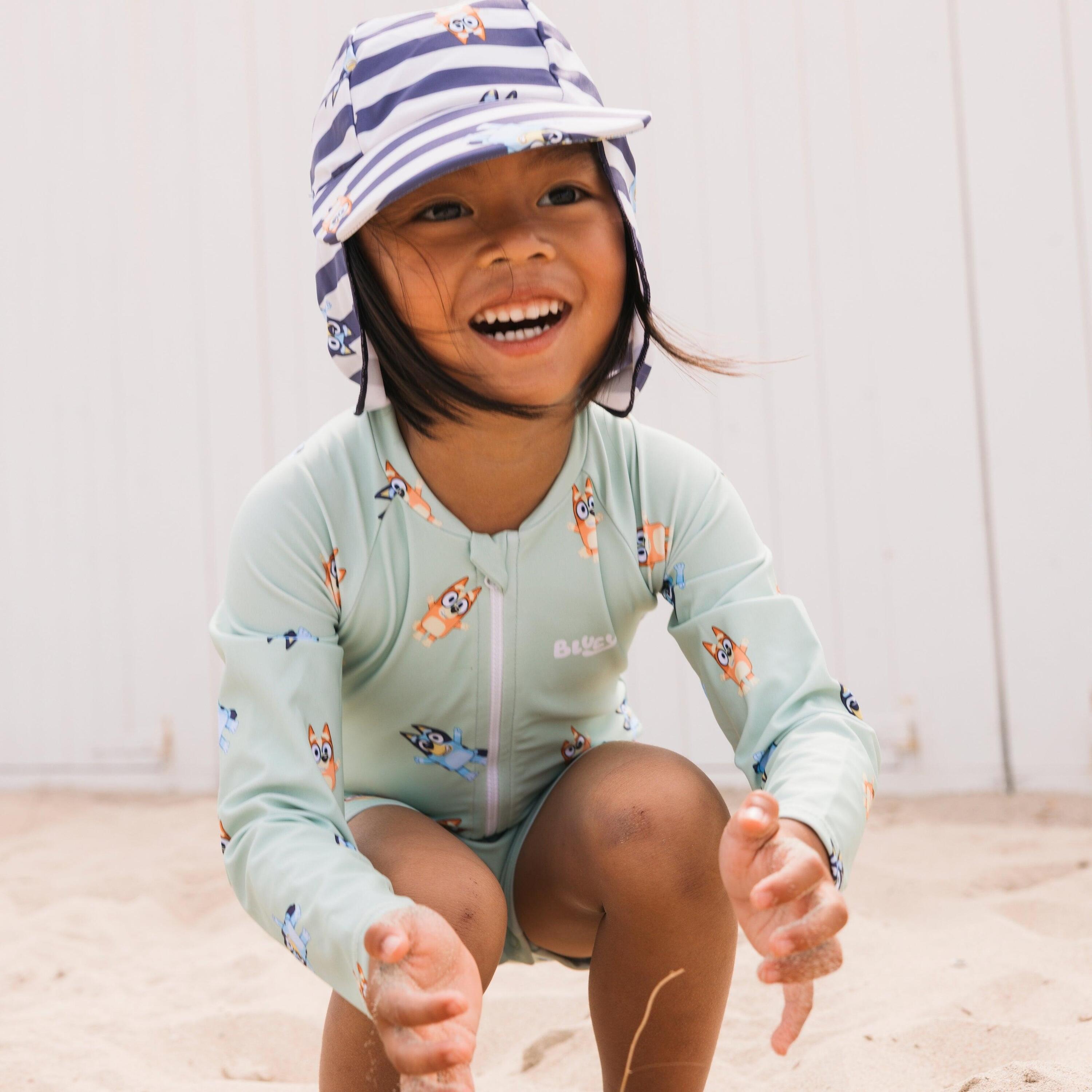 Swim Essentials | Bluey | Gorra UV azul/blanca - Azul/blanca 2/3