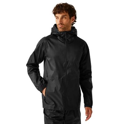 Heren packaway jas (marine)