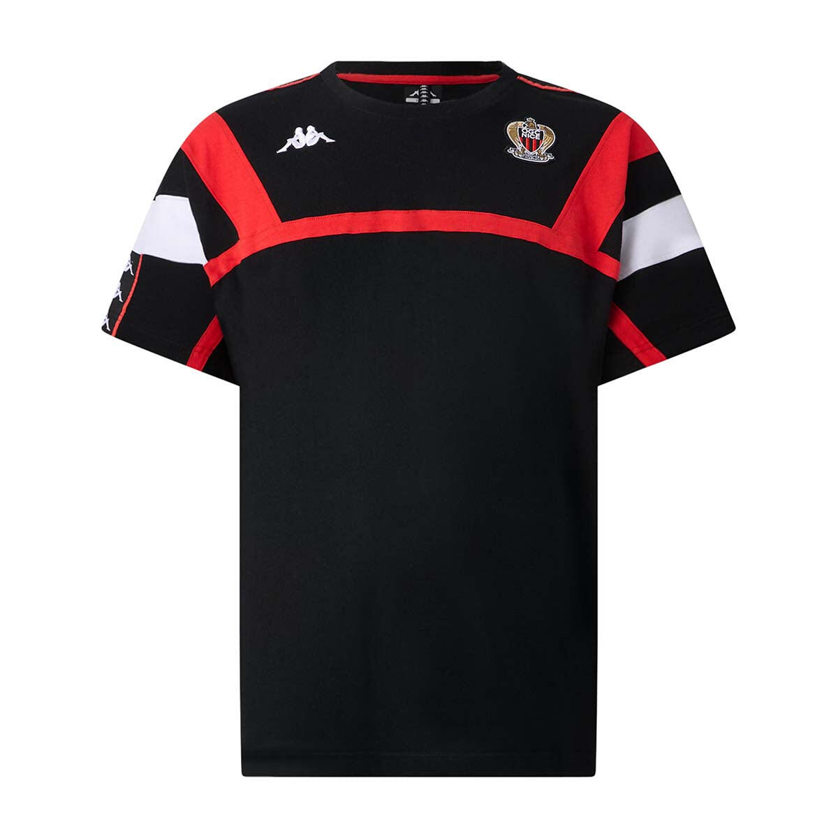 Kappa - Maillot 222 Banda Frairy Homme Ogc Nice 25/26 - Maillot Manches Courtes - Noir - Decathlon