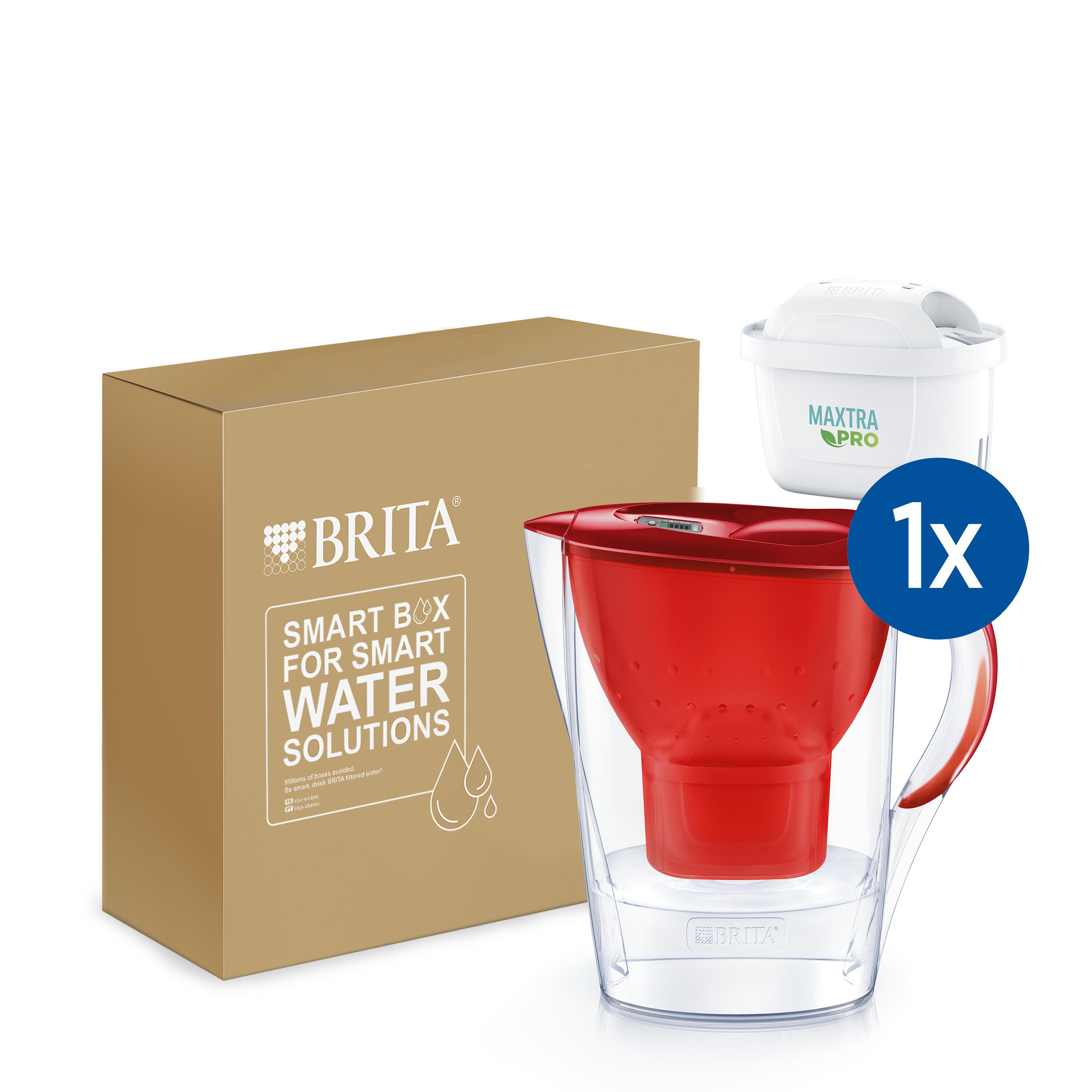 BRITA Carafe filtrante Marella Cool 2.4L rouge 1/7