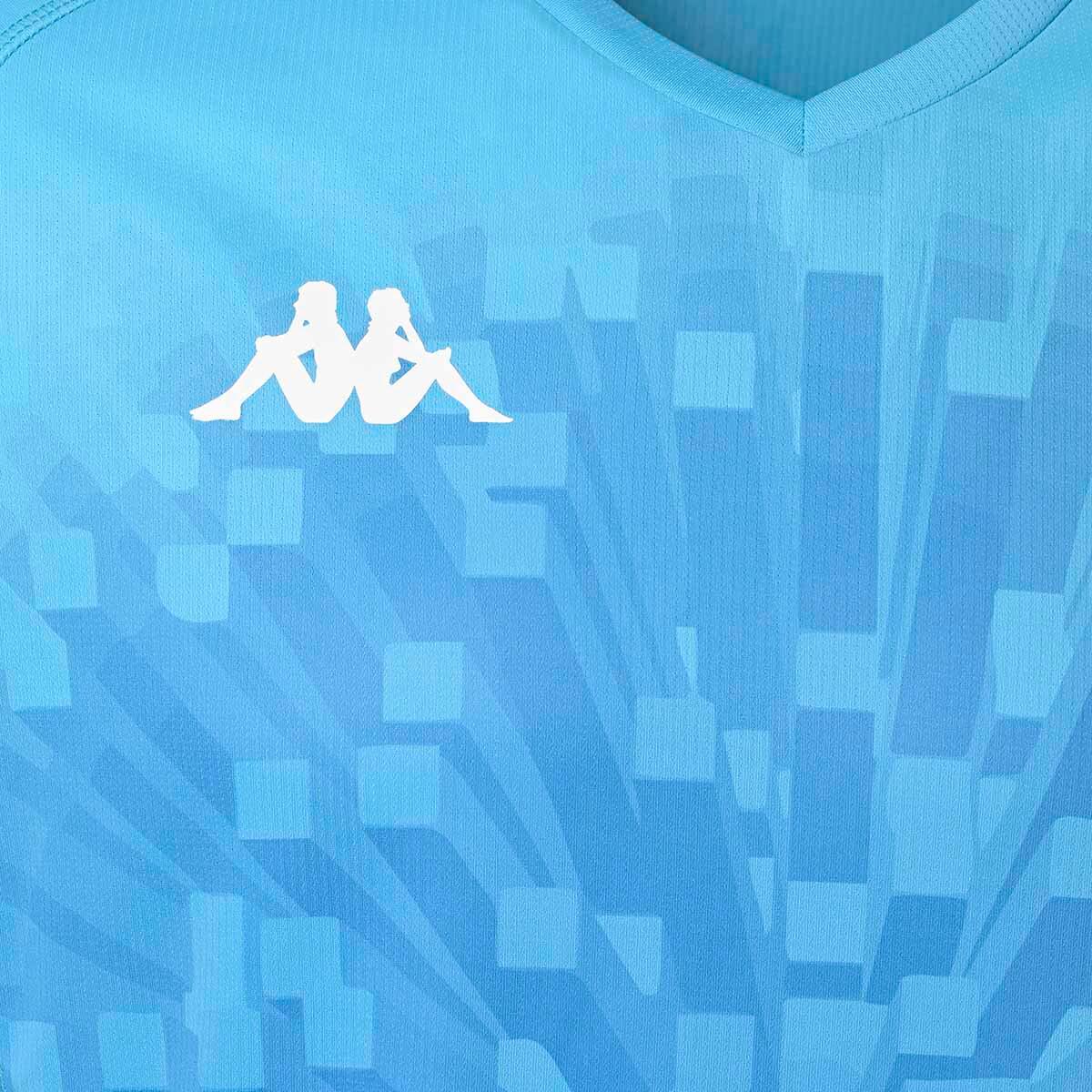 Maillot football garçon Kombat Goalkeeper bleu 4/4