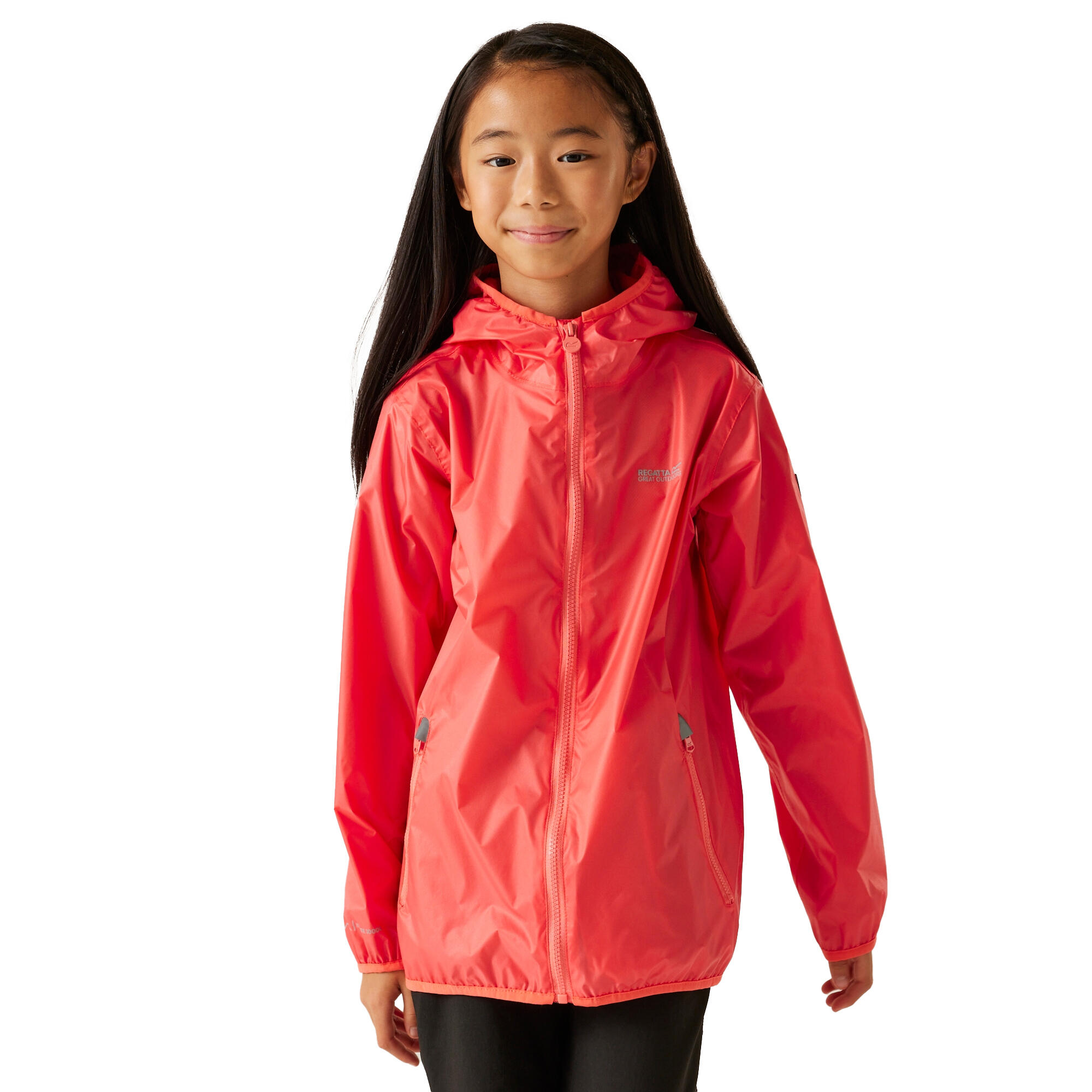 Great Outdoors Childrens/Kids Lever II Packaway Rain Jacket (Peach Bloom) 4/5