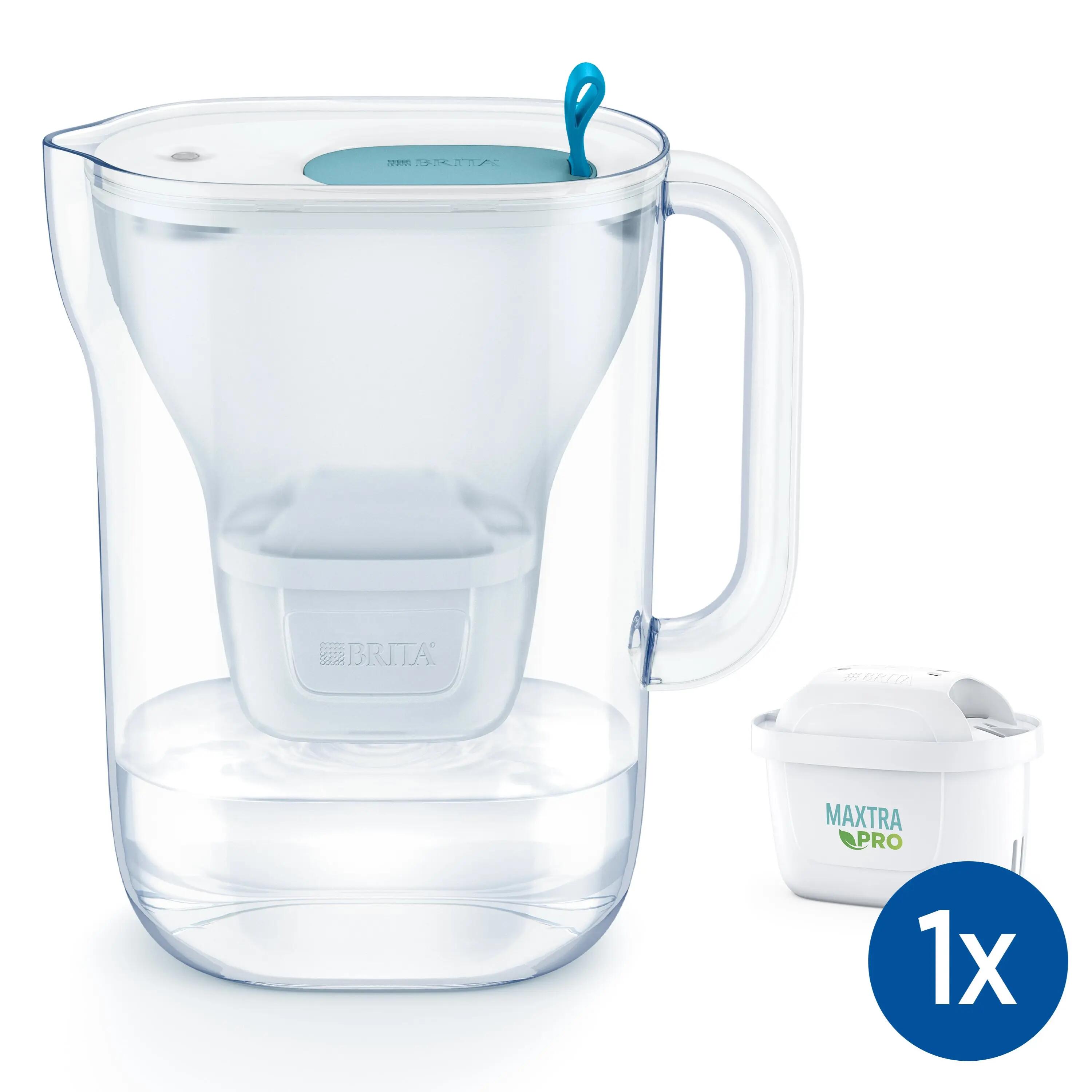 BRITA Carafe filtrante Style Cool 2.4L bleu 3/7