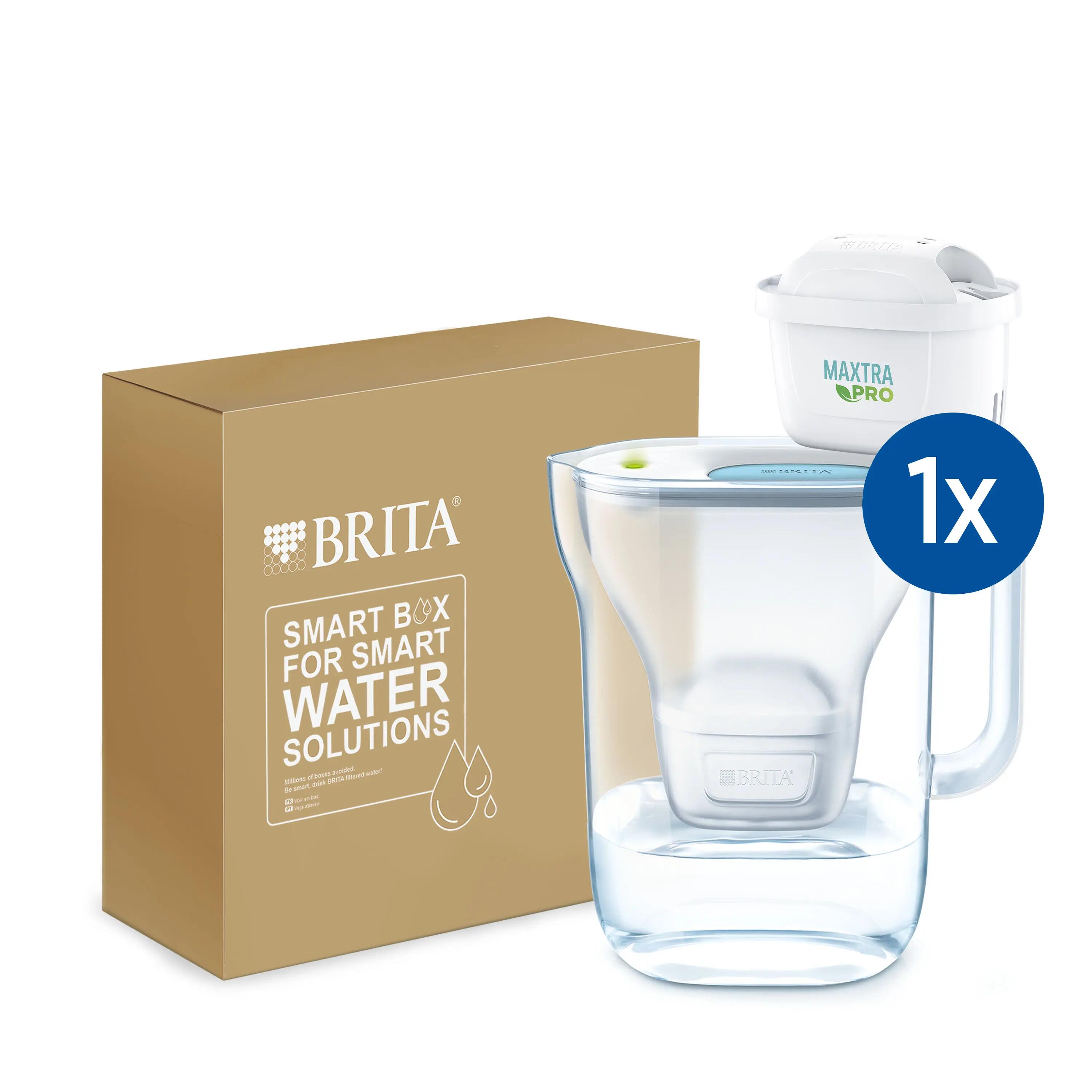 BRITA Carafe filtrante Style Cool 2.4L bleu 1/7