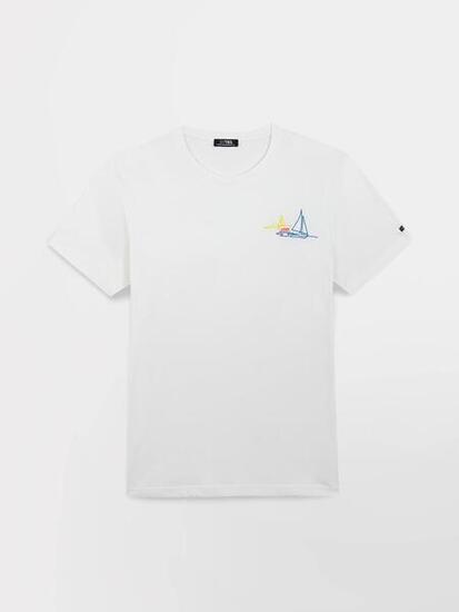 T-shirt manches courtes homme SOHANTEE Arctique 100% coton