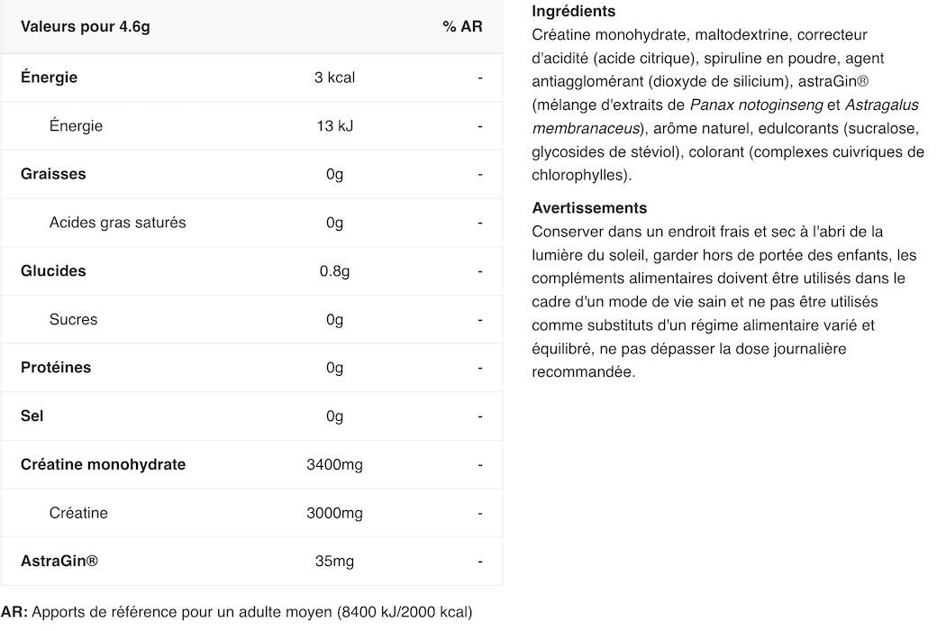 Créatine Creapure® - Performance Creatine - Limonade à la Menthe Fraîche 300g 2/4