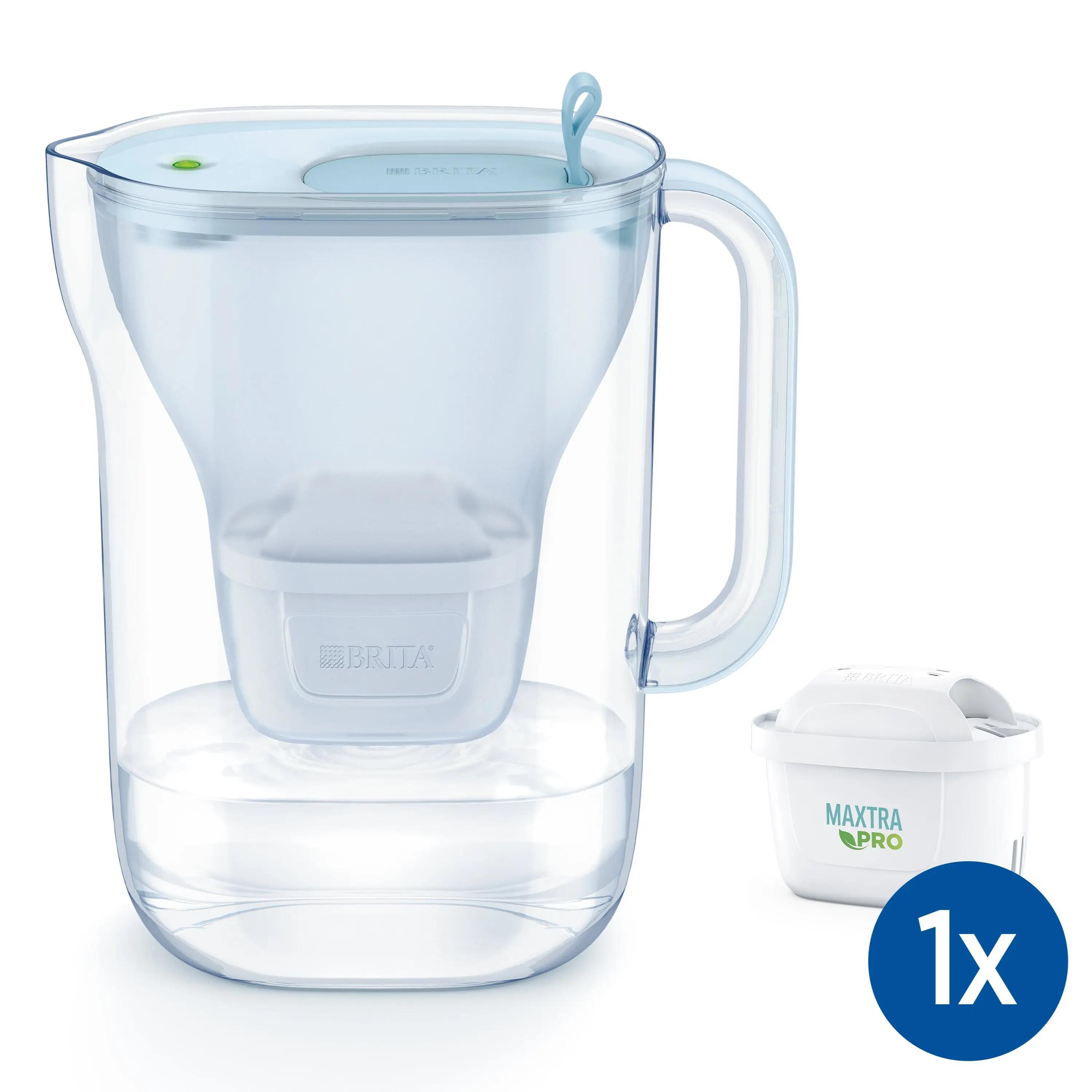 BRITA Carafe filtrante Style eco Cool 2.4L bleu 2/7