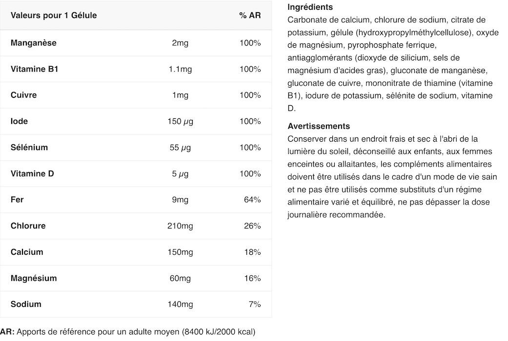 Formule d'électrolytes - Salt Caps - 90 Gélules 2/6