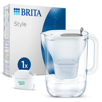 BRITA Carafe filtrante Style Cool 2.4L gris