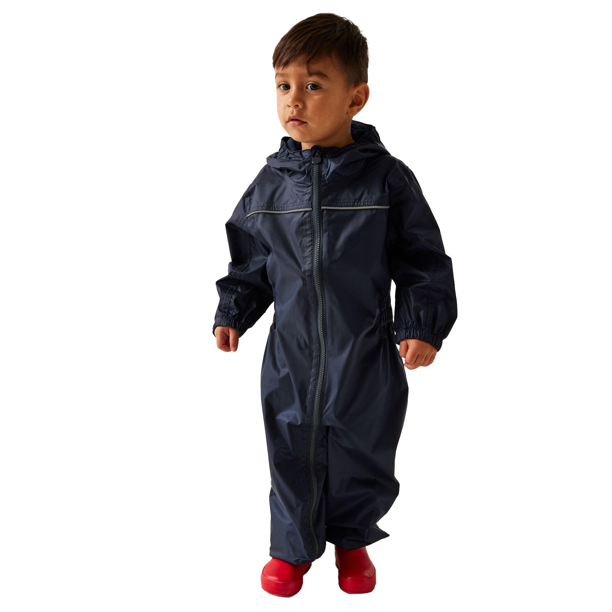 Professional Baby/Kids Paddle All In One Rain Suit (Navy) REGATTA