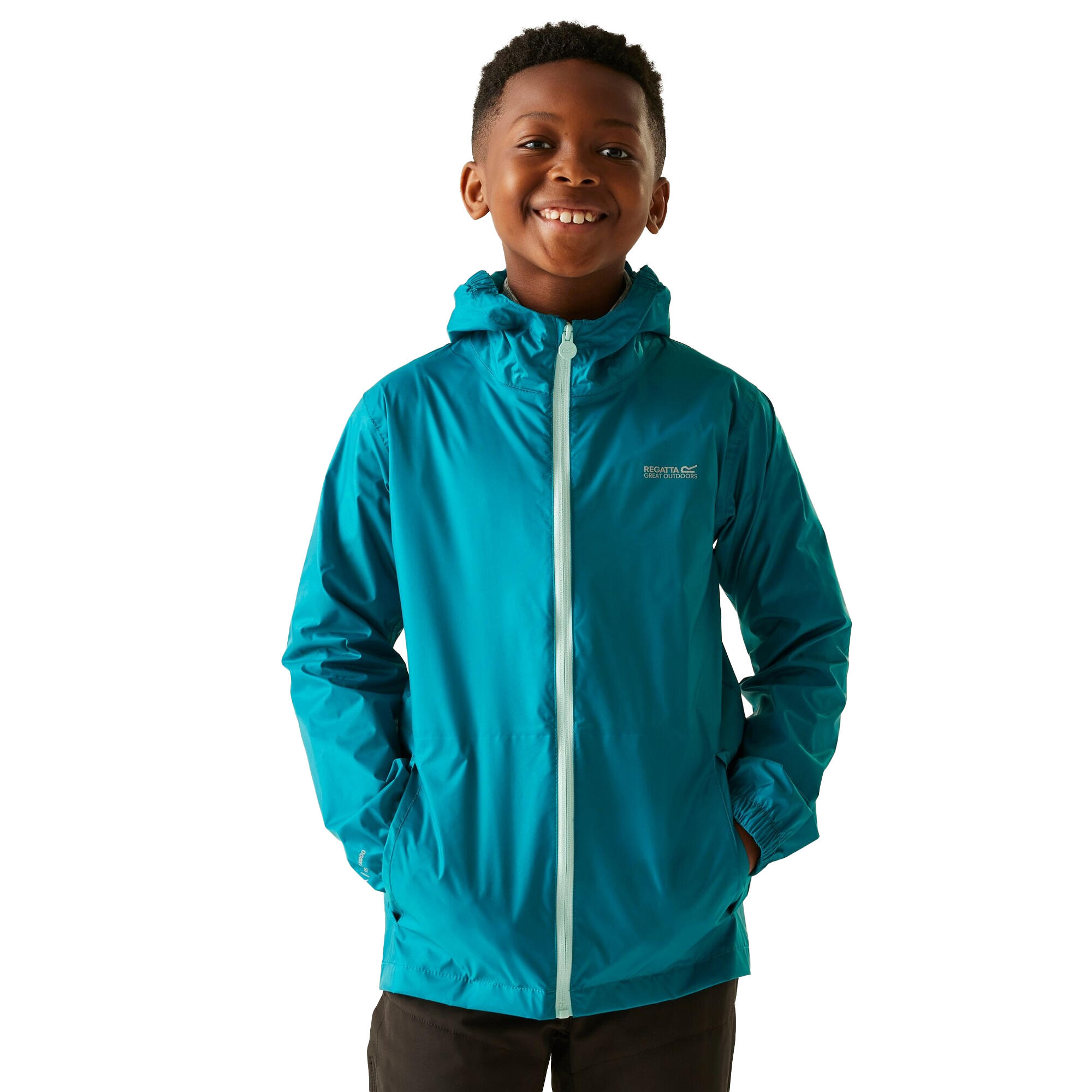 Veste Imperméable PACK IT Enfant (Bleu / Bleu Clair Pastel) 4/5
