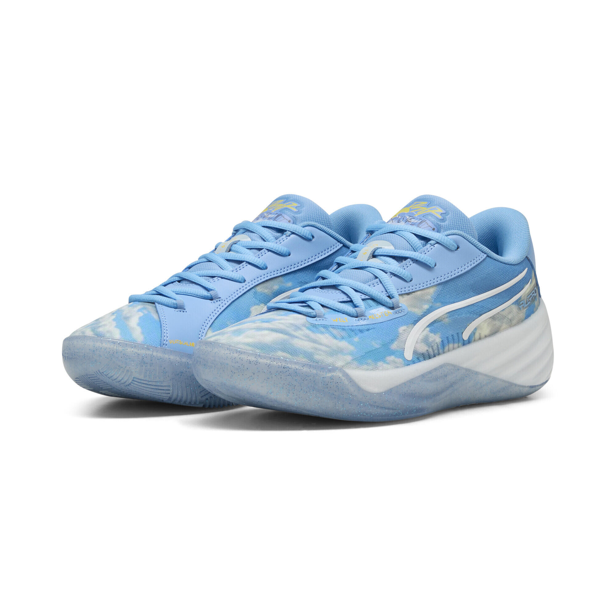 Puma - Chaussures De Basketball All-pro Nitro™ Dennis Schroder Unisexe Puma - Baskets - Blanc|bleu - 44 - Decathlon