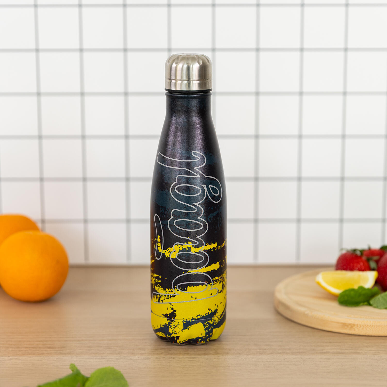 Thermoflasche mit Metalldeckel Dune, 500 ml 5/6