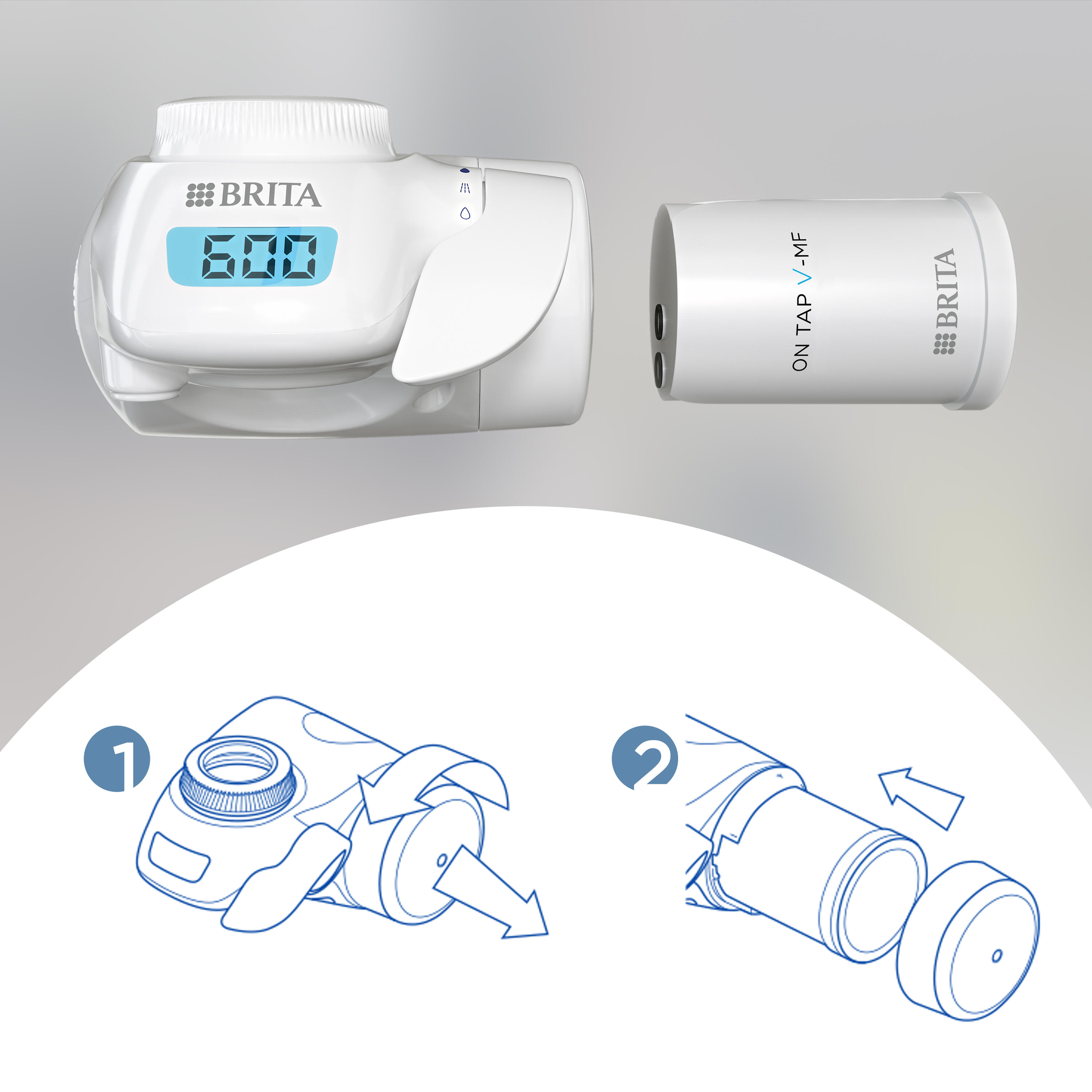 Système de filtration BRITA ON TAP Pro V-MF 600L 6/7