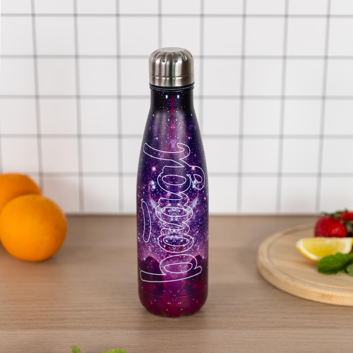 Thermoflasche mit Metalldeckel Galaxy, 500 ml 5/6