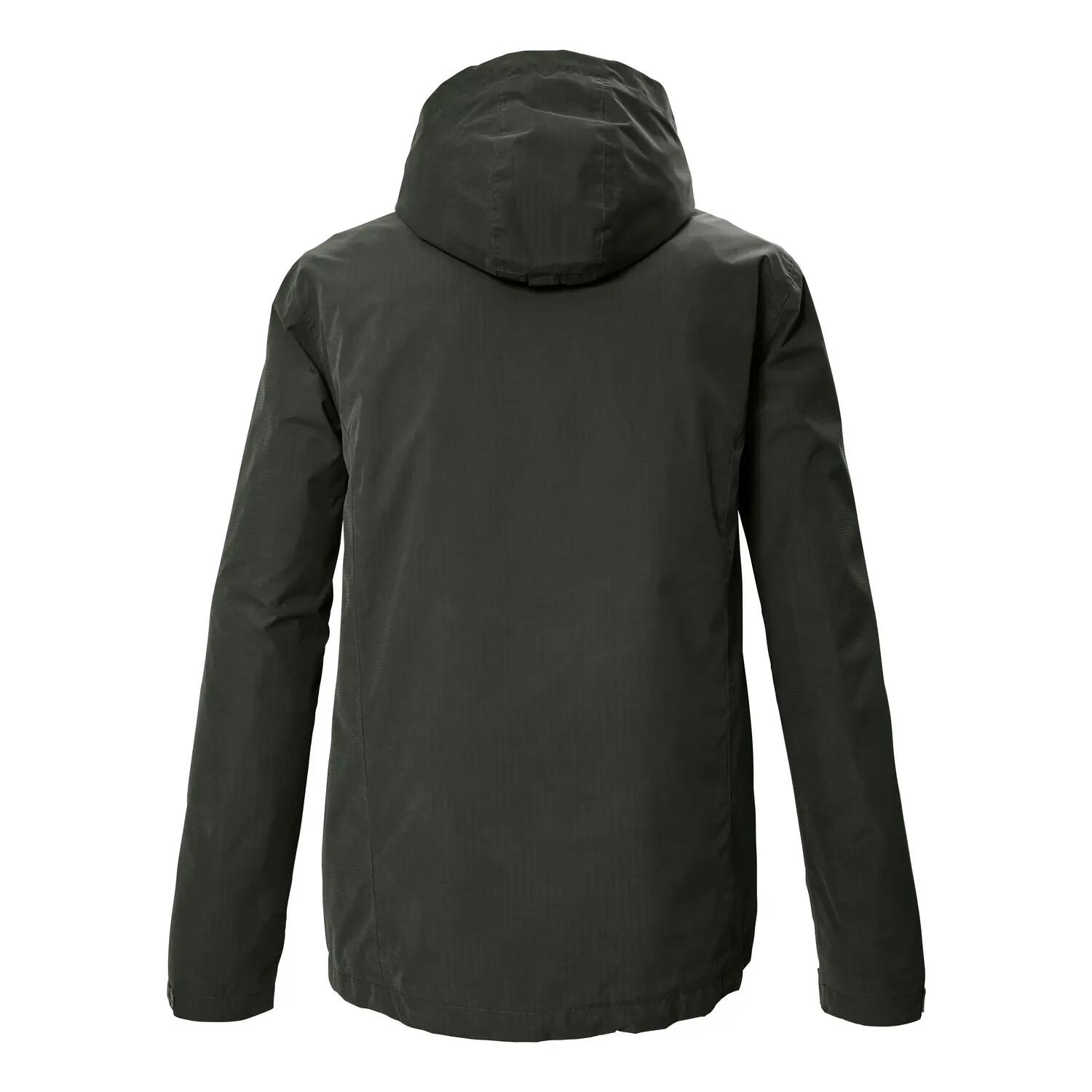 killtec GS MN Herren Funktionsjacke mit einrollbarer Kapuze dunkeloliv XXL 3/3