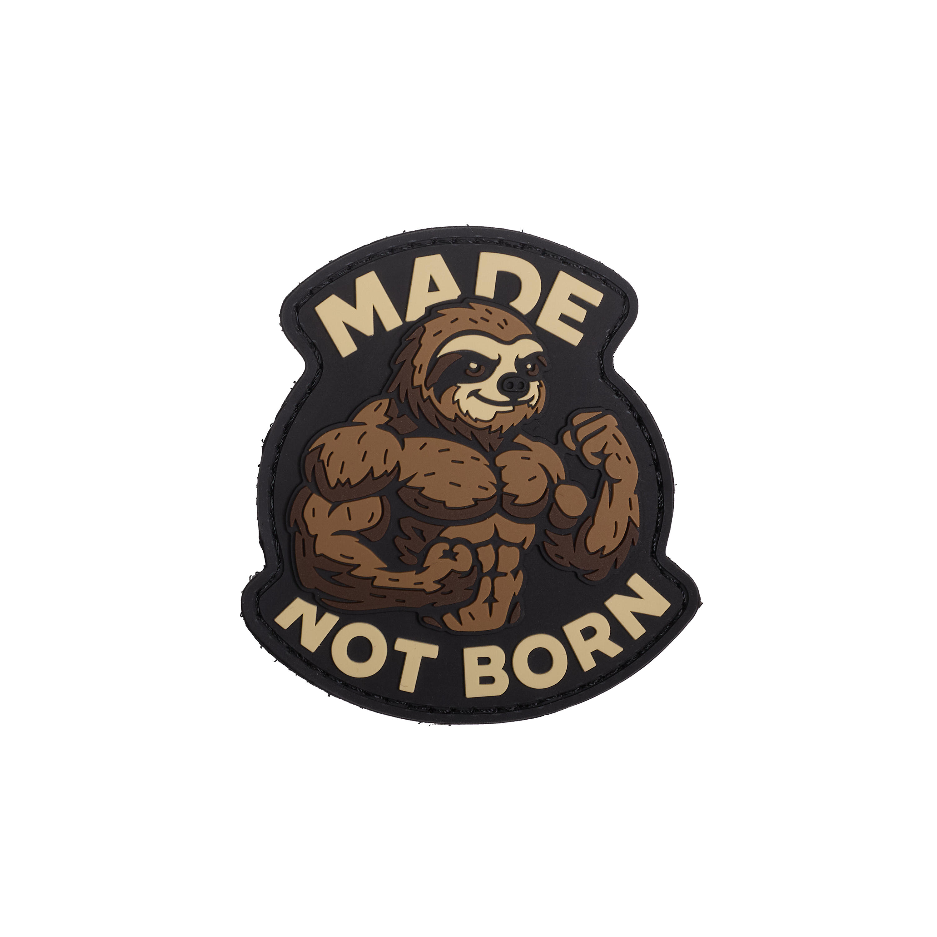 ELITEX TRAINING Patch de Velcro Born Not Made Pvc para Mochilas