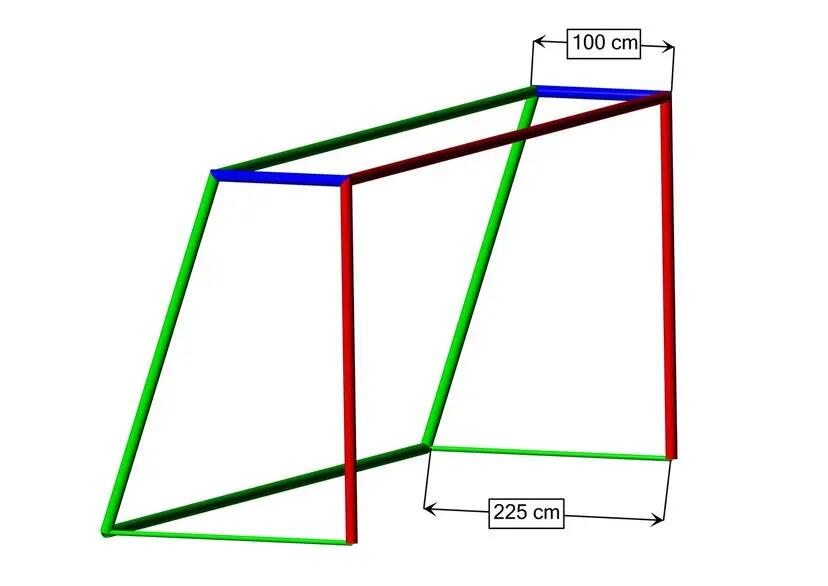 Focikapu háló 7,5 m x 2,5 m - prémium minőség (1 pár) 3/3
