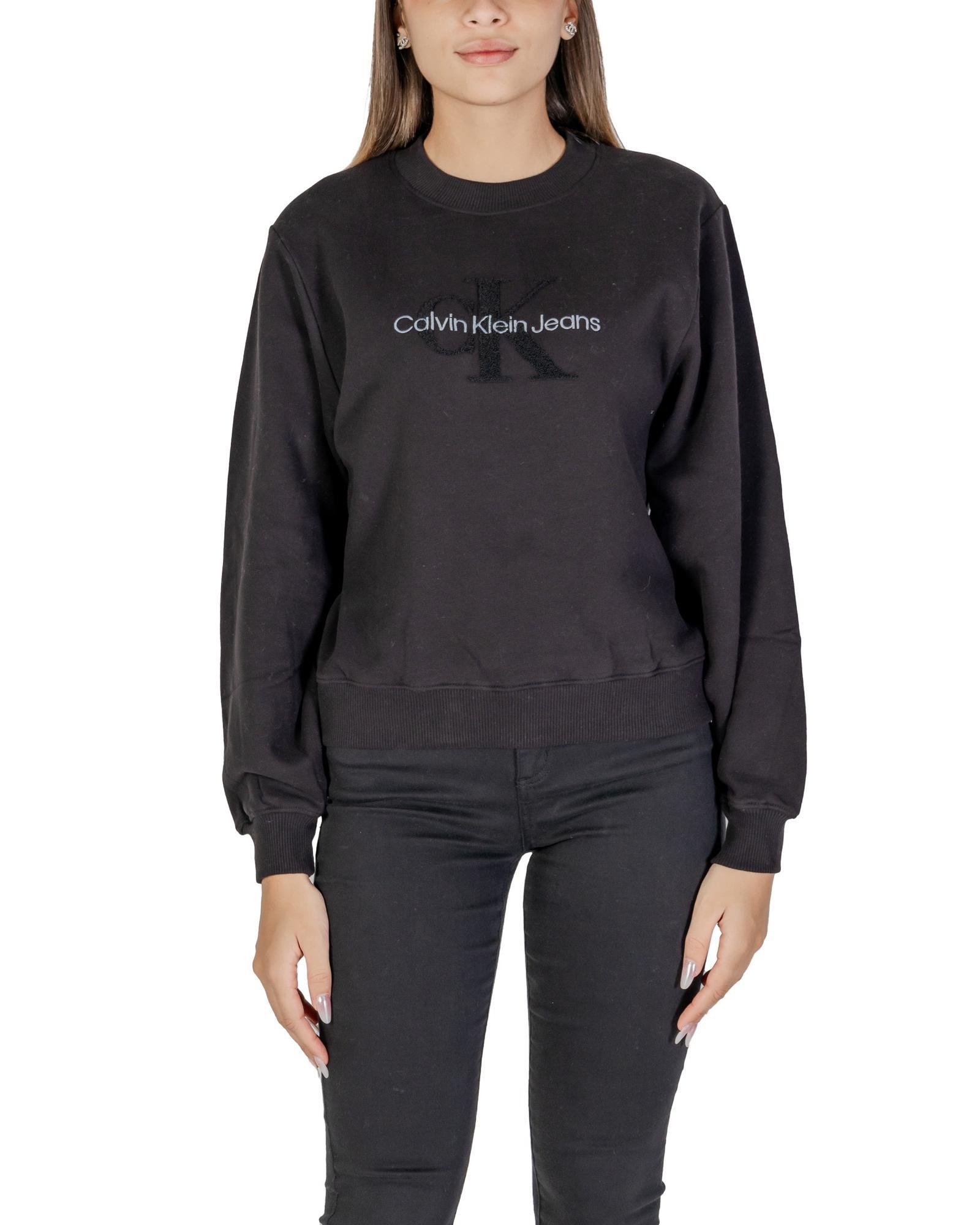 Calvin Klein Jeans Printed Cotton Long Sleeve Sweatshirt with Round Neck