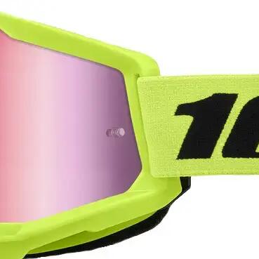 Goggle Strata 2 Neon Yellow - Mirror Pink Lens