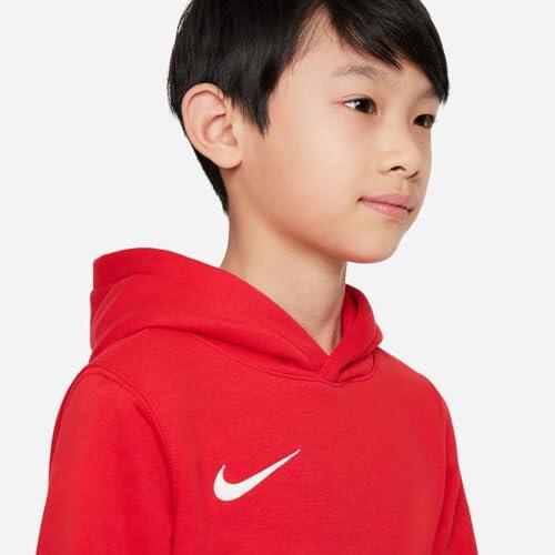 Felpa con cappuccio junior ( fleece) nike rosso 5/7