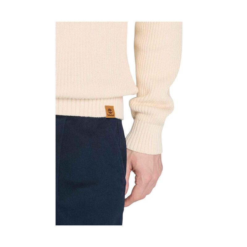 Pulover tricotat Textured 1/4 Zip Swetaer barbati