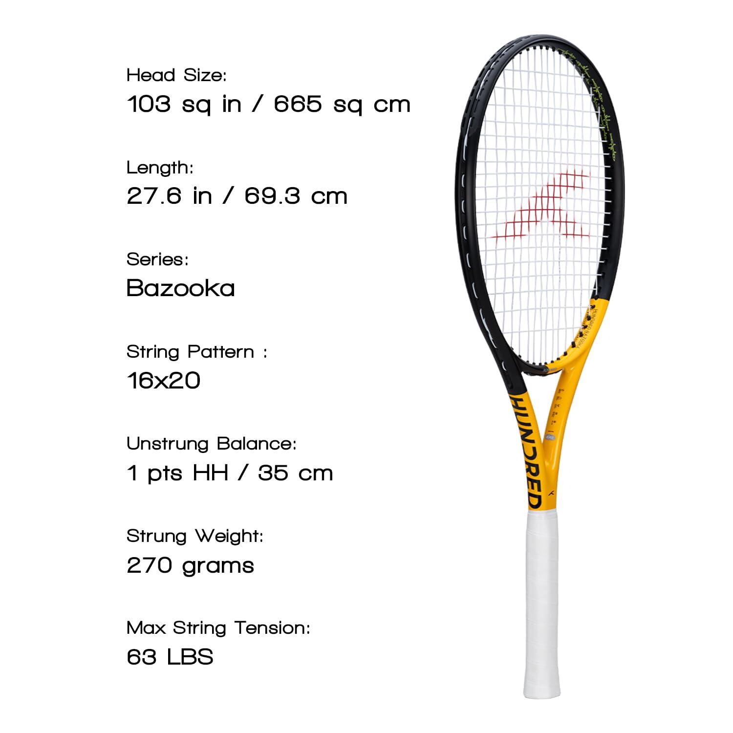 Tennis-Schläger Hundred Bazooka | Grip 2 | 270g | Mit Tasche 2/7