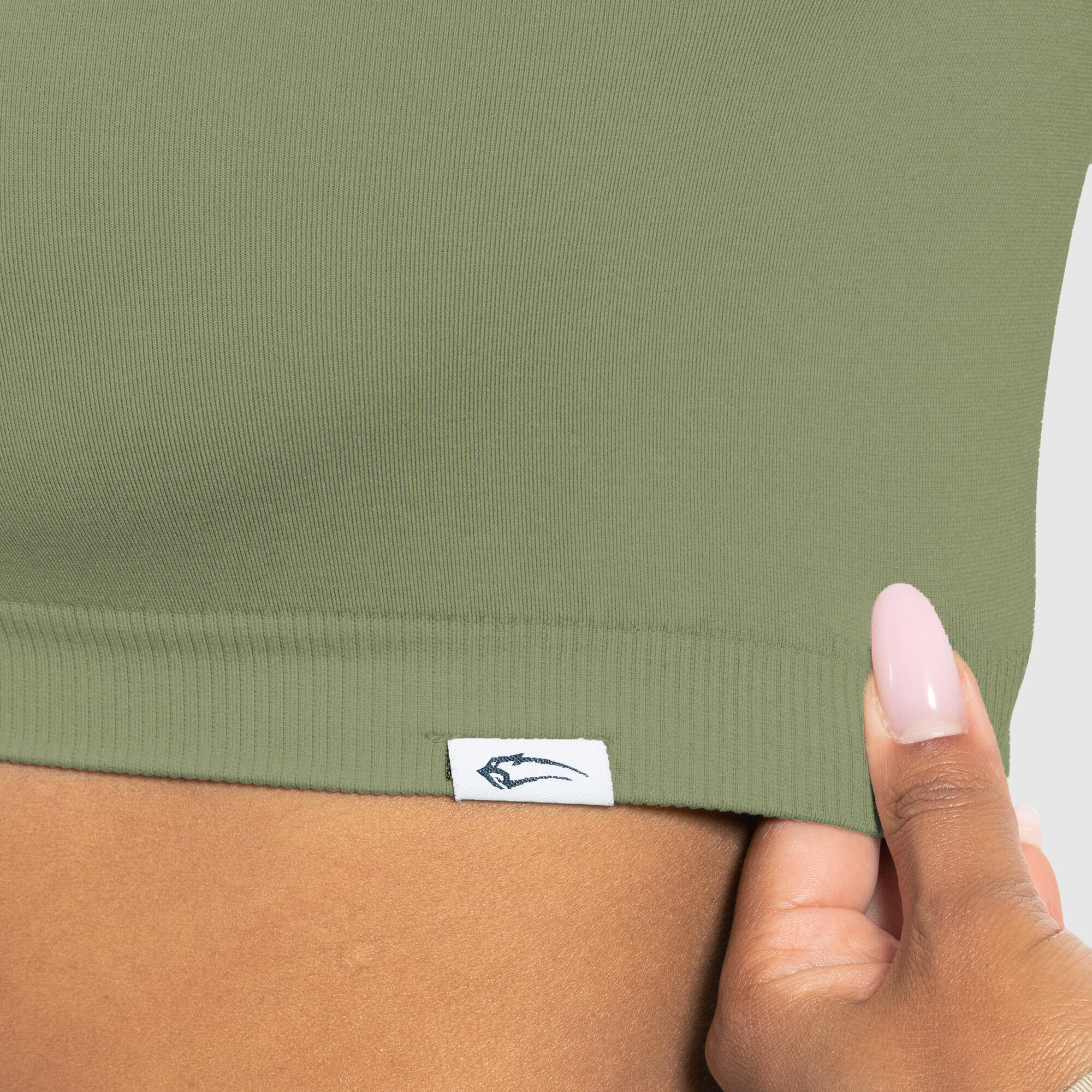 Damen Crop Longsleeve Bethy Khaki 5/5