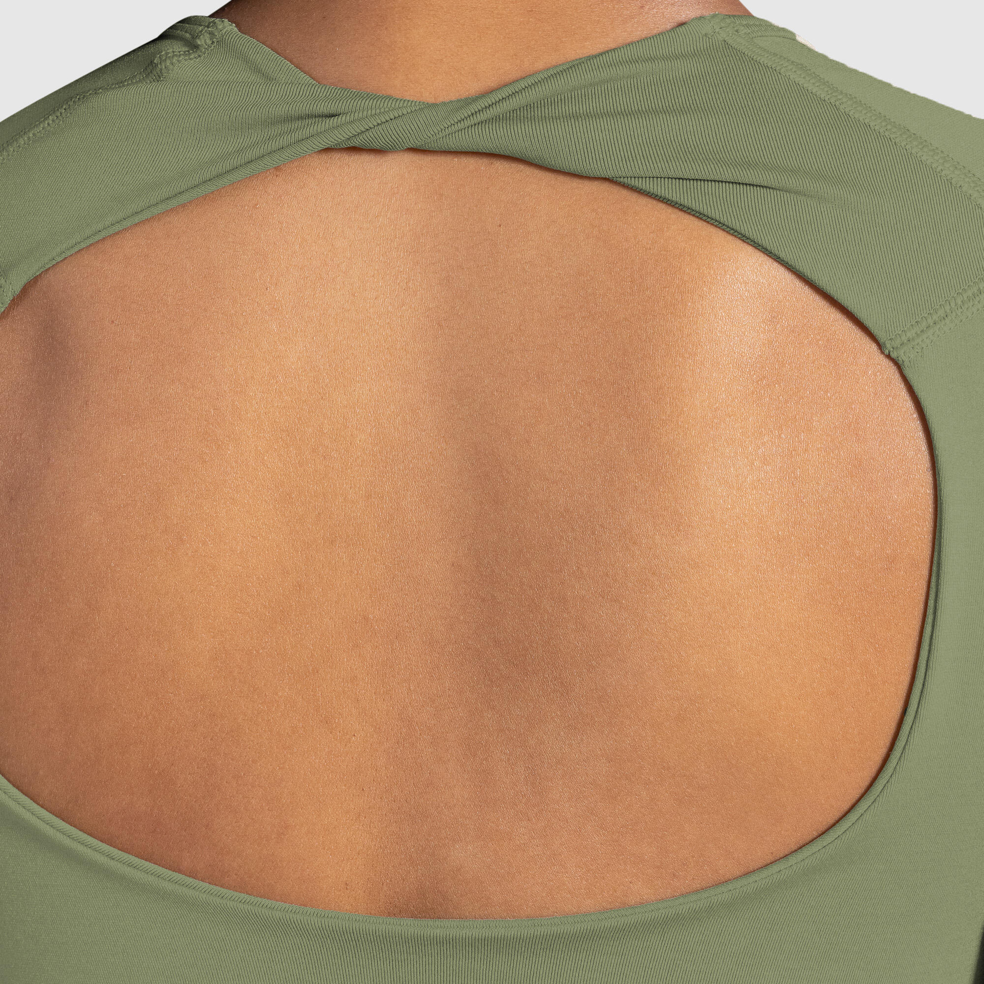 Damen Crop Longsleeve Bethy Khaki 4/5