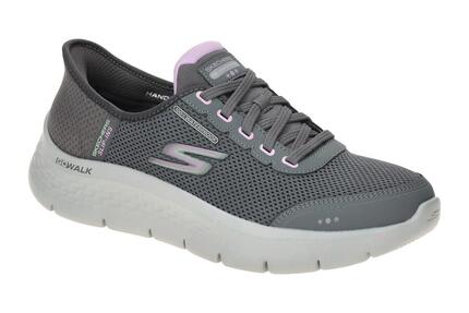 Skechers Go Walk Flex Schuhe grau SLIP-INS wasserdicht 124846