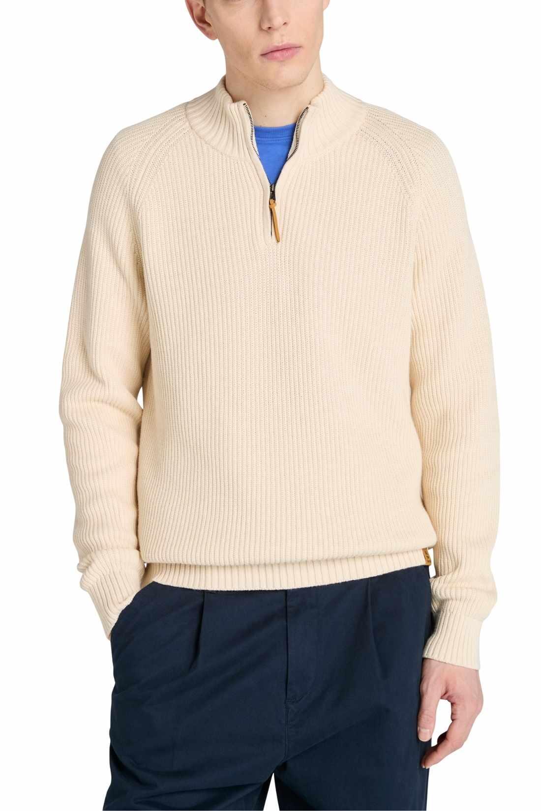 Sweter Męski Timberland Textured 1/4 Zip Swetaer 3/6