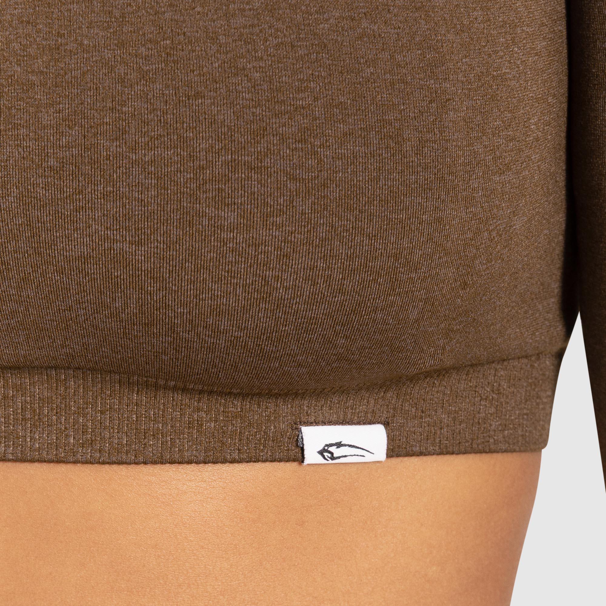 Damen Crop Longsleeve Bethy Braun 5/5