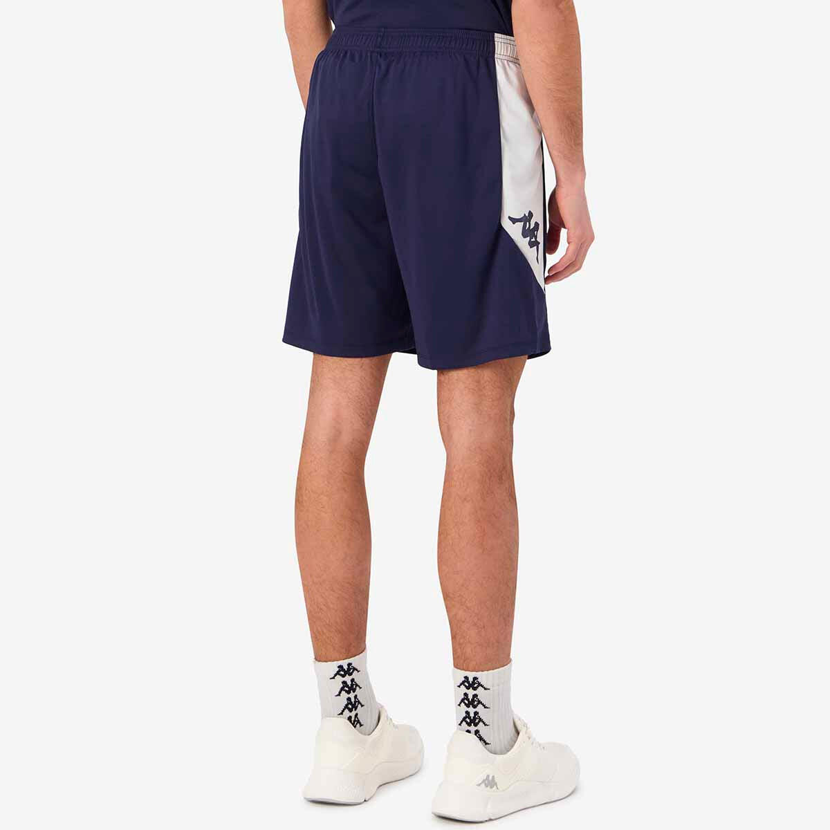 Pantaloni corti da uomo in poliestere riciclato blu da calcio 6/7