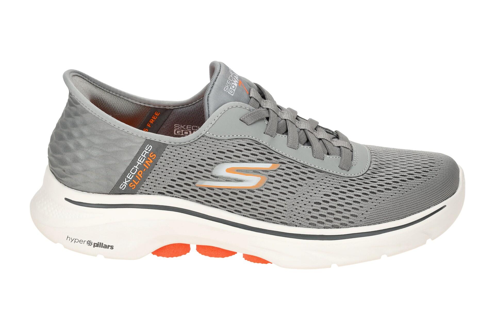 Skechers Go Walk 7 Schuhe Herren Sneakers grau Slip Ins 216648 2/7