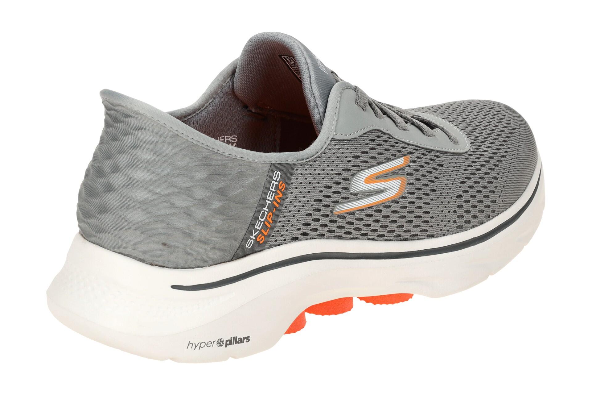Skechers Go Walk 7 Schuhe Herren Sneakers grau Slip Ins 216648 4/7