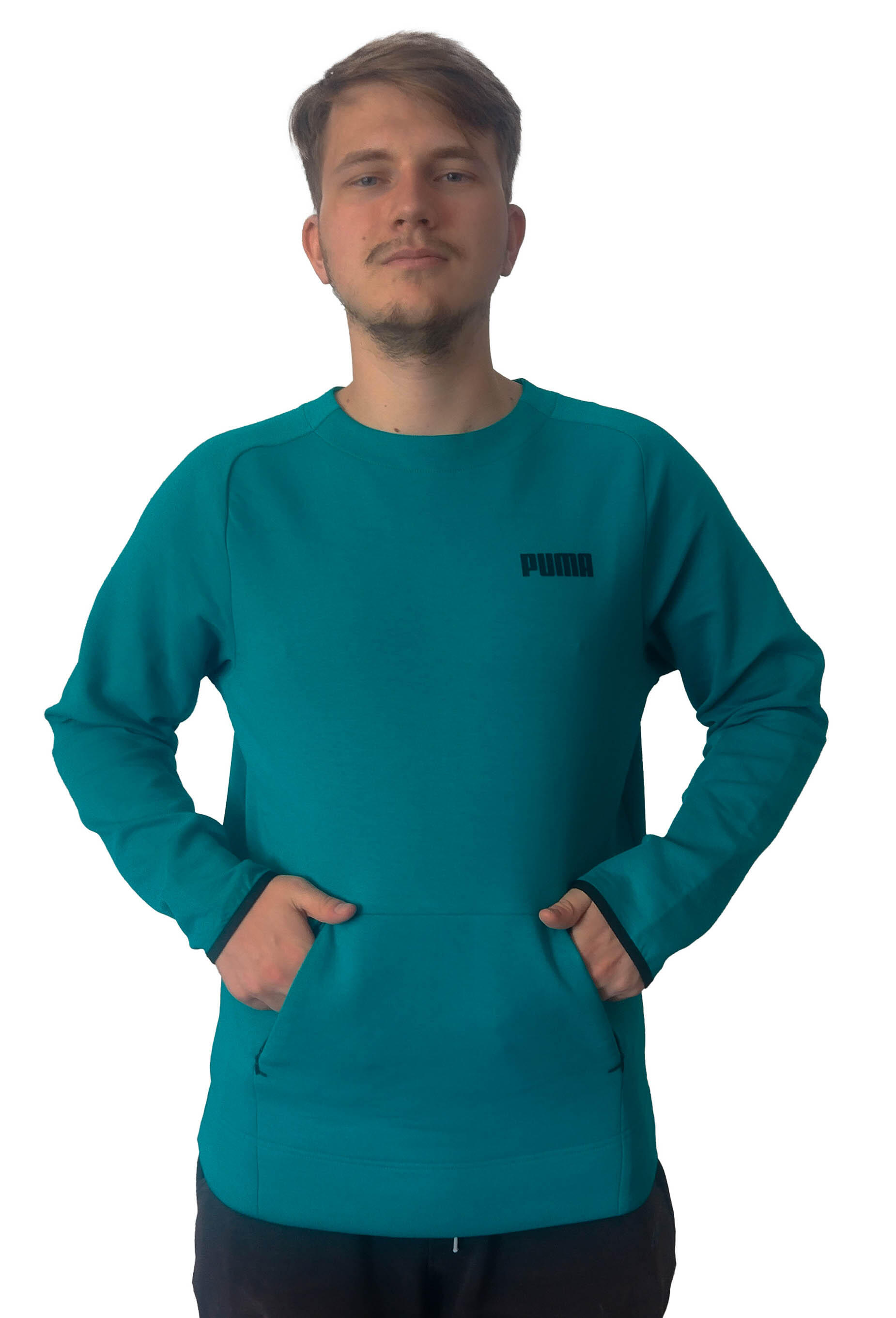 Sweatshirt Desportiva Homem Puma Spacer Crew 3/4