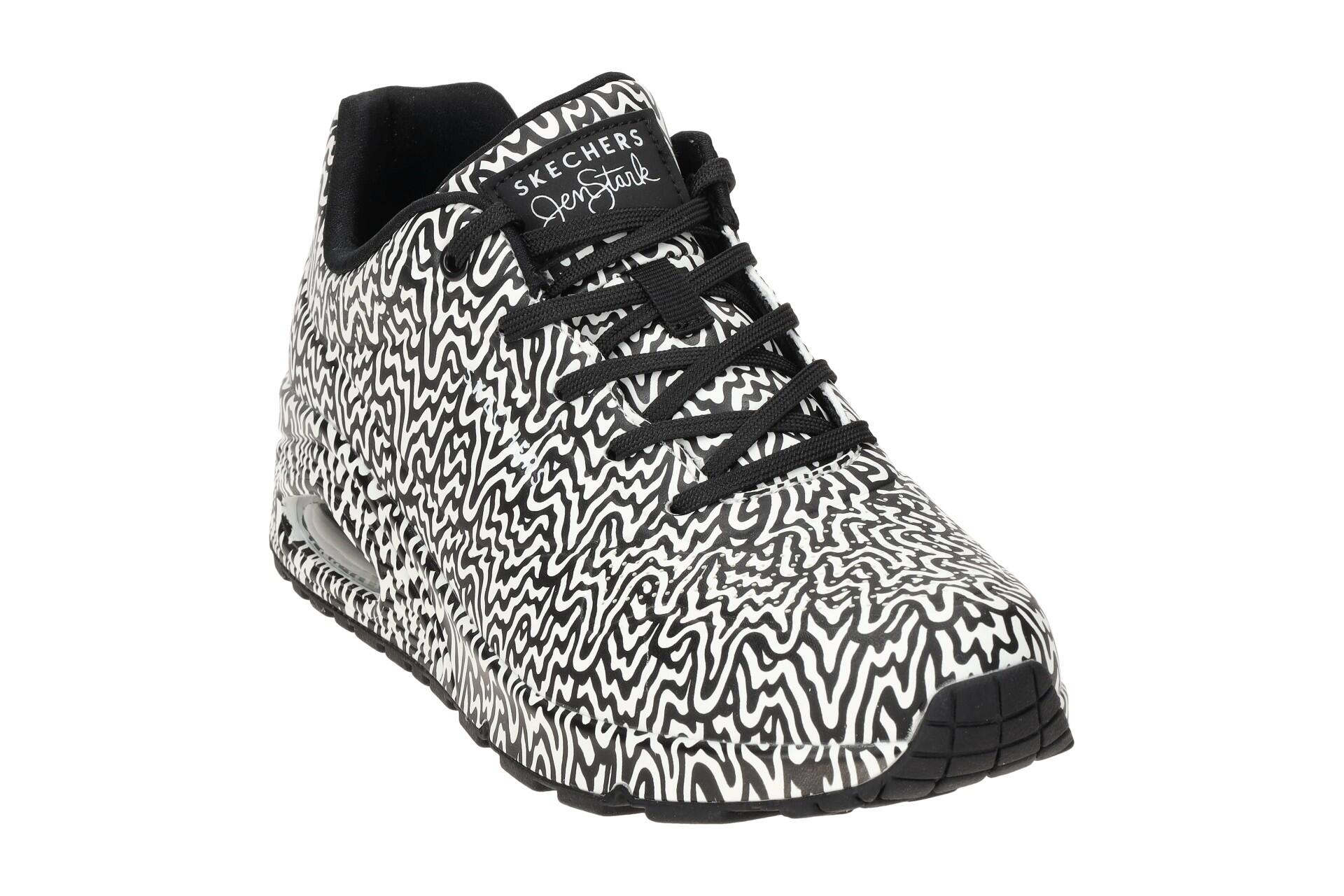 Skechers UNO INFINITE DRIP Sneakers Damen Mädchen 177960 BKW schwarz/weiß 3/7