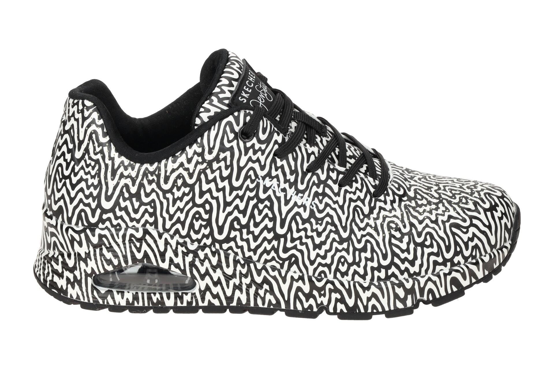 Skechers UNO INFINITE DRIP Sneakers Damen Mädchen 177960 BKW schwarz/weiß 2/7