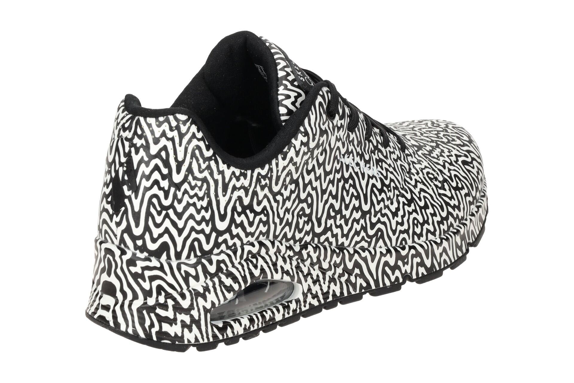 Skechers UNO INFINITE DRIP Sneakers Damen Mädchen 177960 BKW schwarz/weiß 4/7