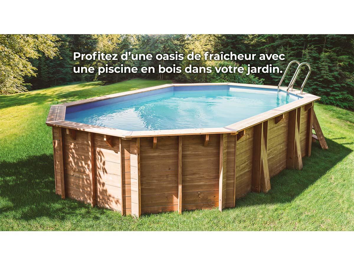 Piscine bois Orange 7,55 x 4,56 x 1,46 m 3/5