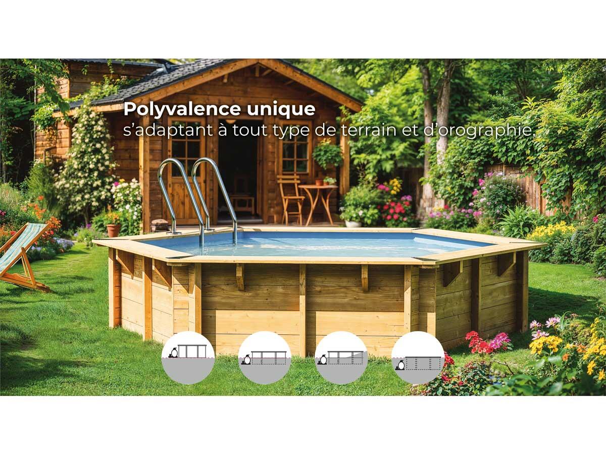 Piscine bois Orange 7,55 x 4,56 x 1,46 m 5/5