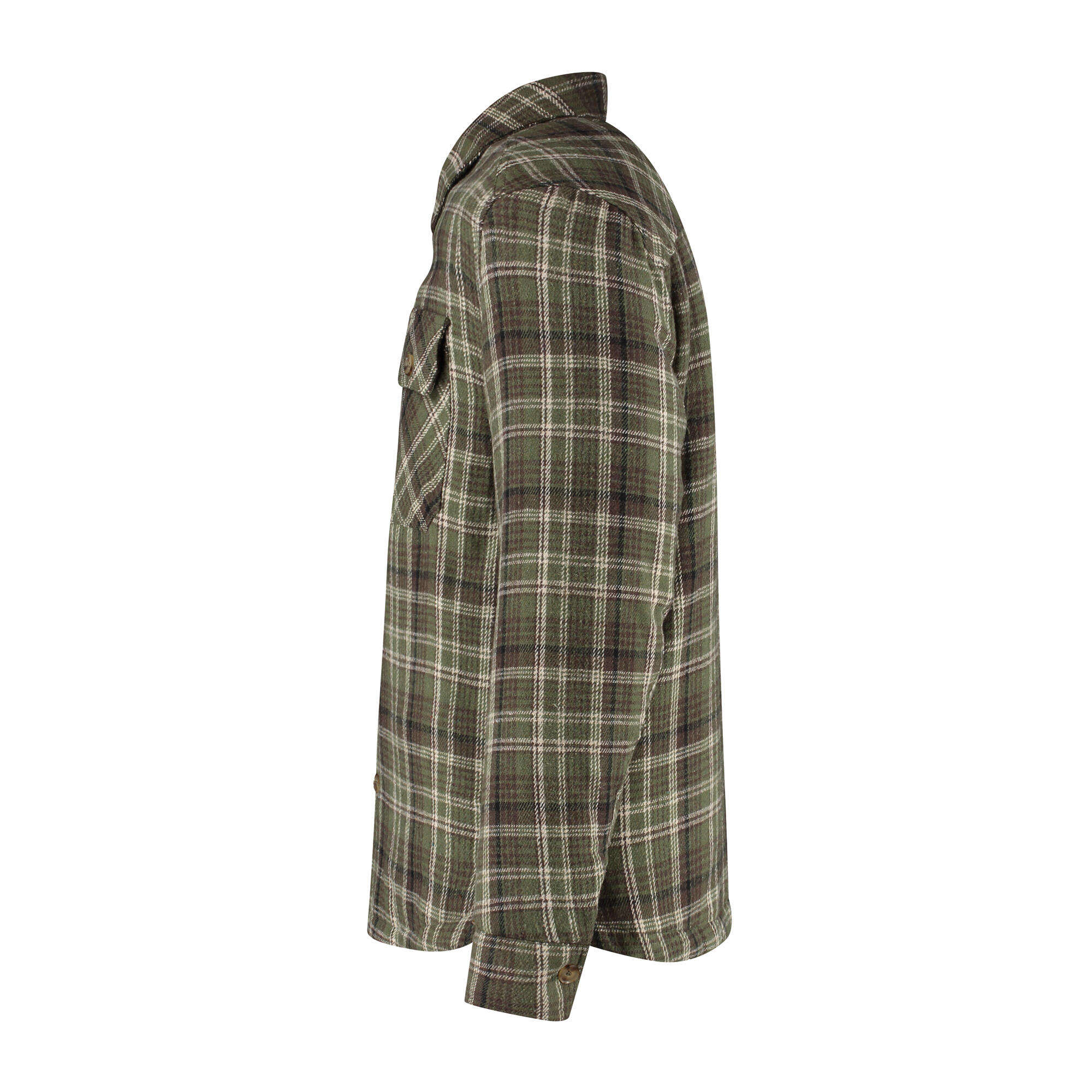 Duke Heren - Tussenjas/Shacket - Gevoerd overshirt - Groen 4/7