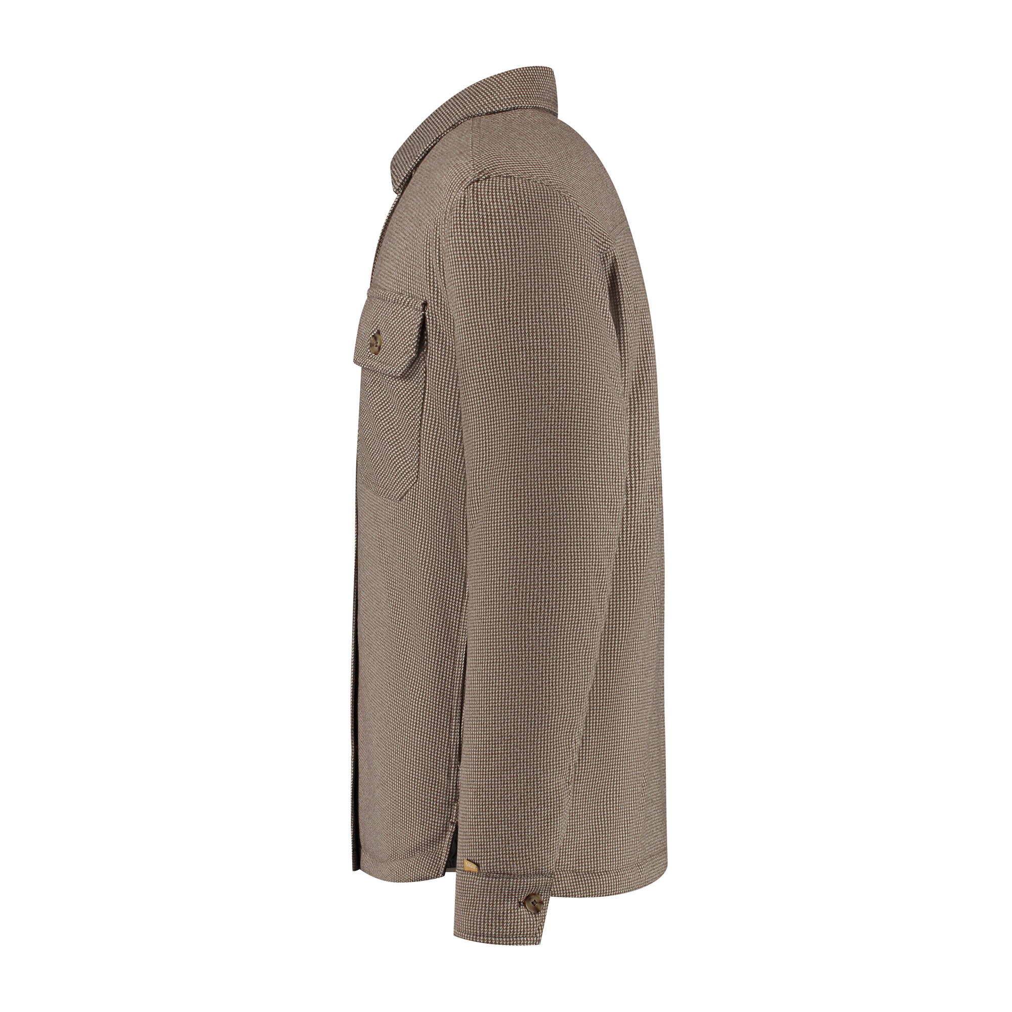Duke Herren - Übergangsjacke/Shacket - Gefüttertes Overshirt - Braun 4/7