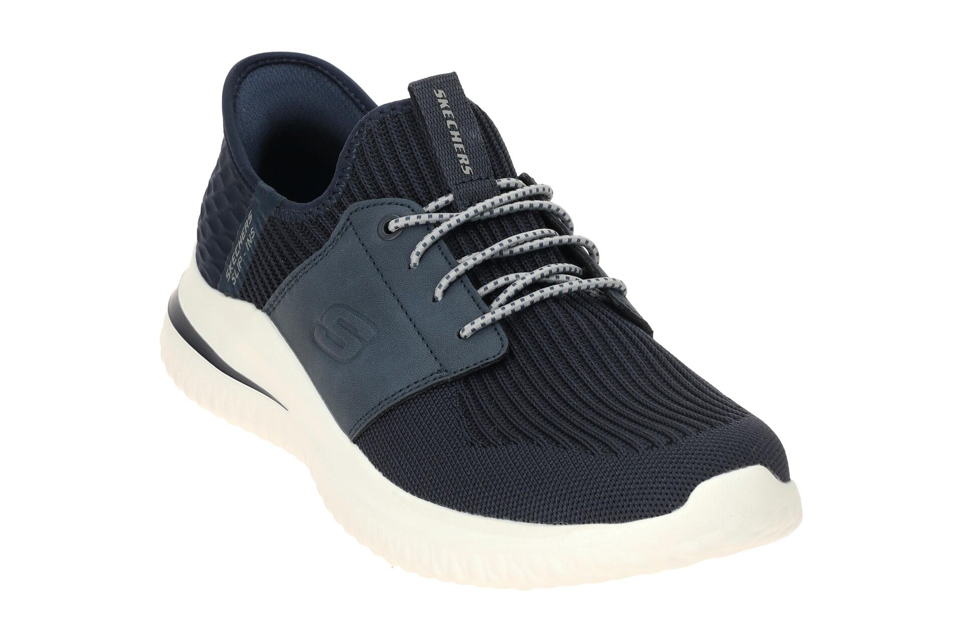 Skechers Delson 3.0 Schuhe blau marineblau Slip-Ins 210650 3/7