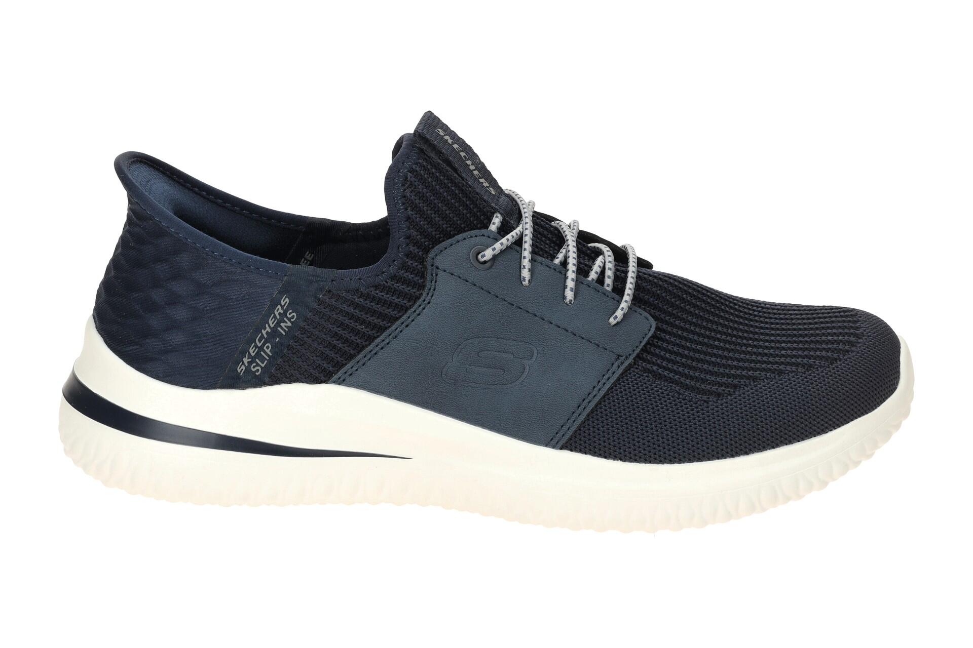 Skechers Delson 3.0 Schuhe blau marineblau Slip-Ins 210650 2/7