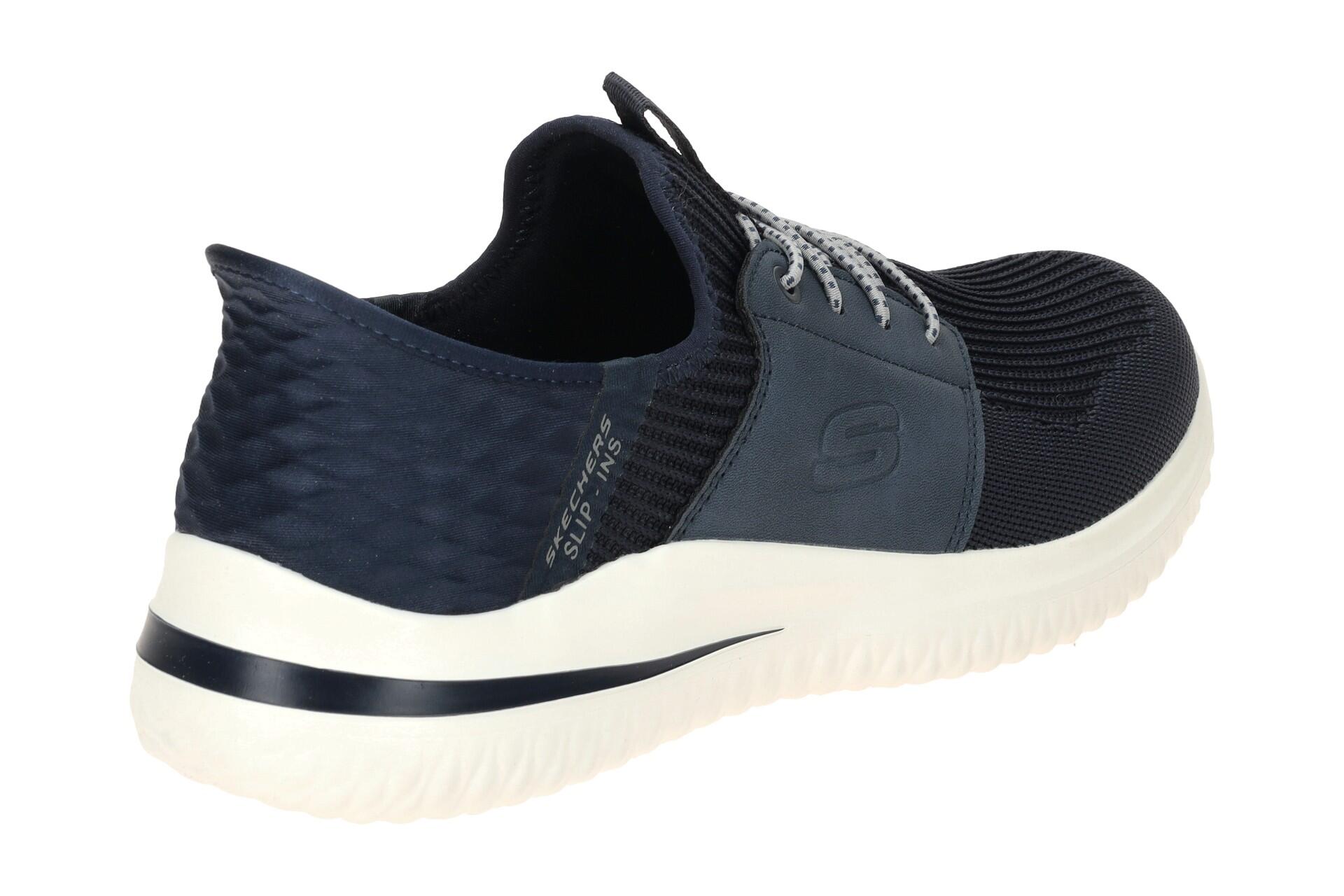 Skechers Delson 3.0 Schuhe blau marineblau Slip-Ins 210650 4/7